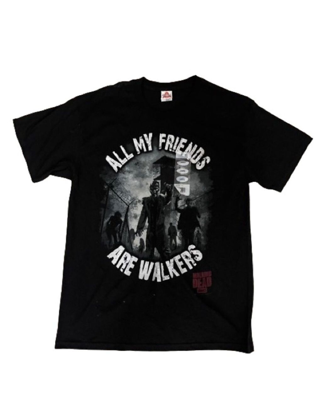 Men’s Allstyle Walking Dead AMC Black T-Shirt Size Large!
